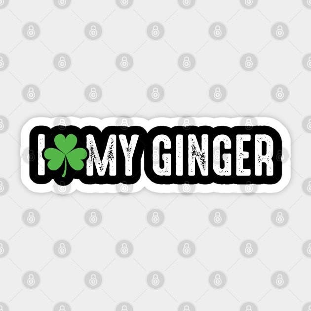 I love My Ginger Sticker by monolusi